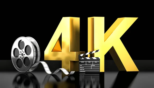 Conceito de filme 4k — Fotografia de Stock