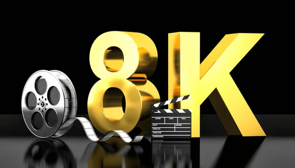 8 k koncepcja filmu — Zdjęcie stockowe