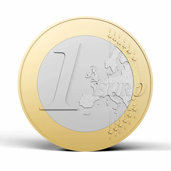 3D монети євро — стокове фото