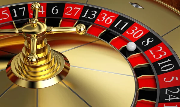 Golden classic roulette — Stock Photo, Image