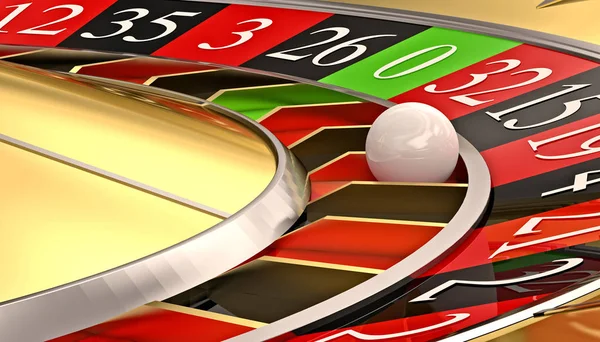 Golden classic roulette — Stock Photo, Image