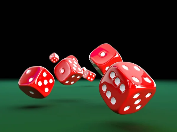 3d classic dice — Stockfoto