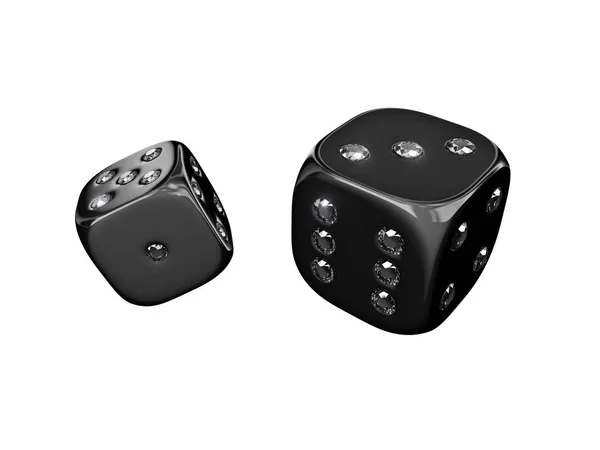 Dice with diamond — Stock Photo, Image