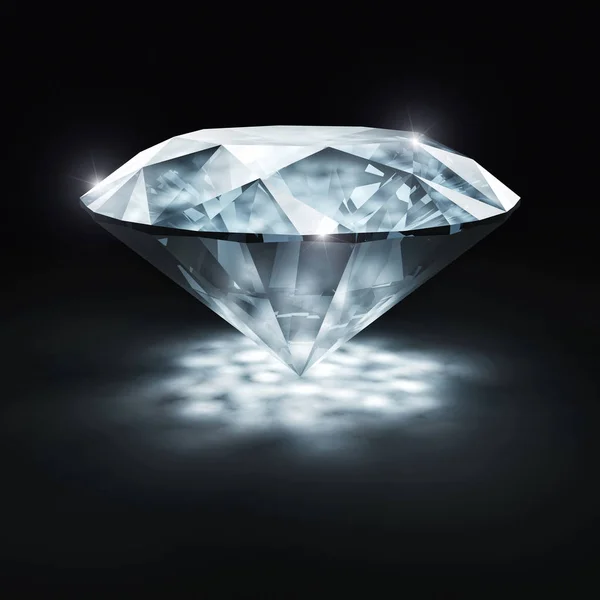 Classic diamond 3d — Stock Photo, Image