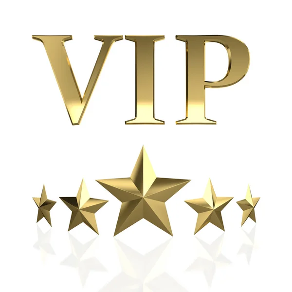 Vip and golden star — Stock Photo, Image