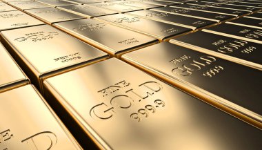 Altın külçe arka plan