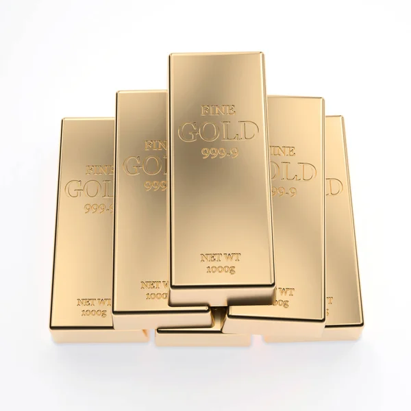 Golden ingot background — Stock Photo, Image