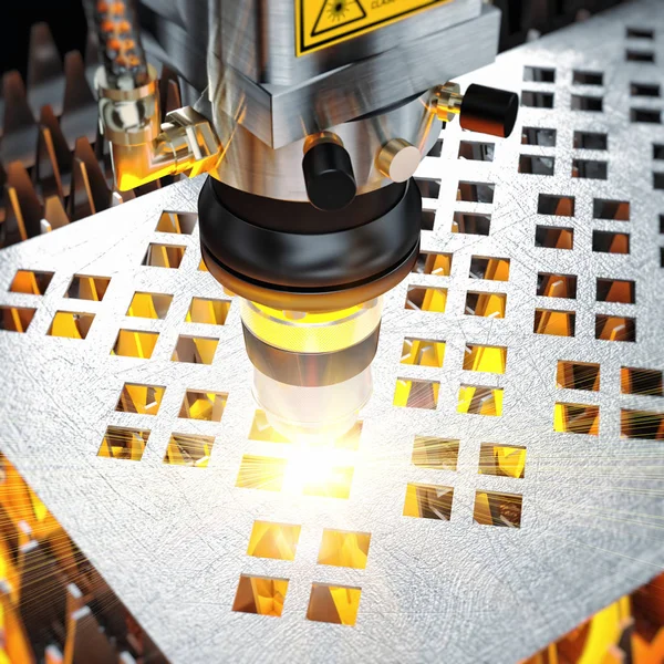 Mesin pemotong laser — Stok Foto