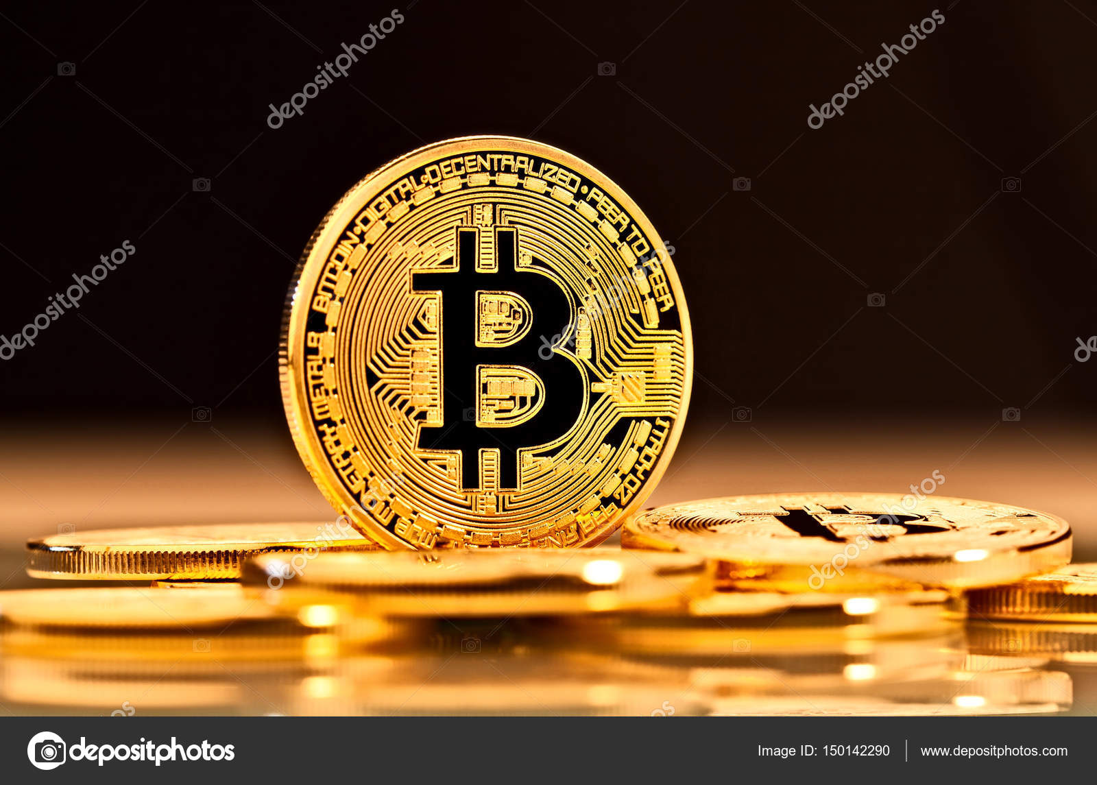 金比特币硬币—— 库存社论照片© jukai5 #150142290