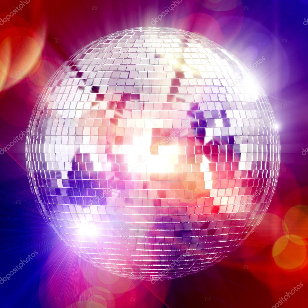 disco club mirror globe