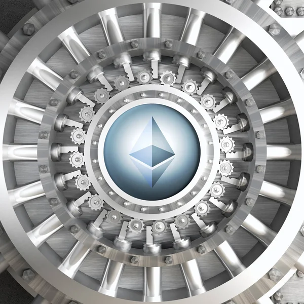 Ethereum cryoto kluis — Stockfoto