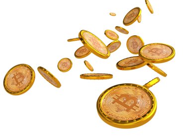 bitcoin 3d arka plan