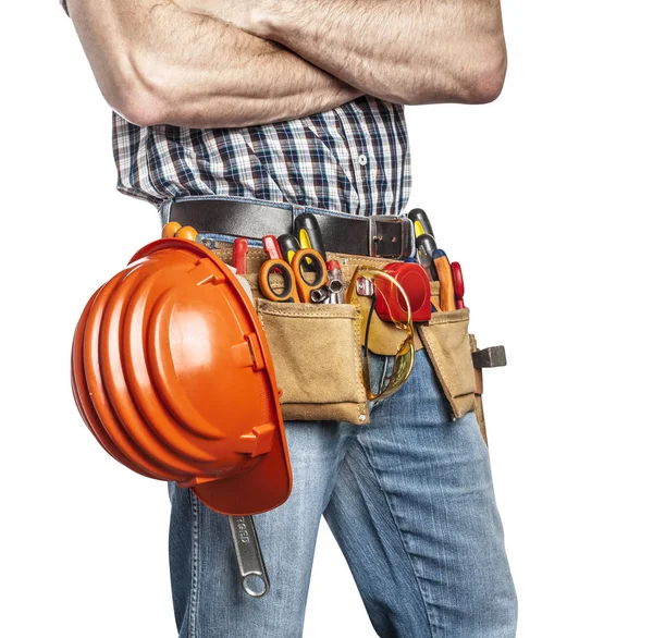 Handyman and tools — Stock Photo, Image