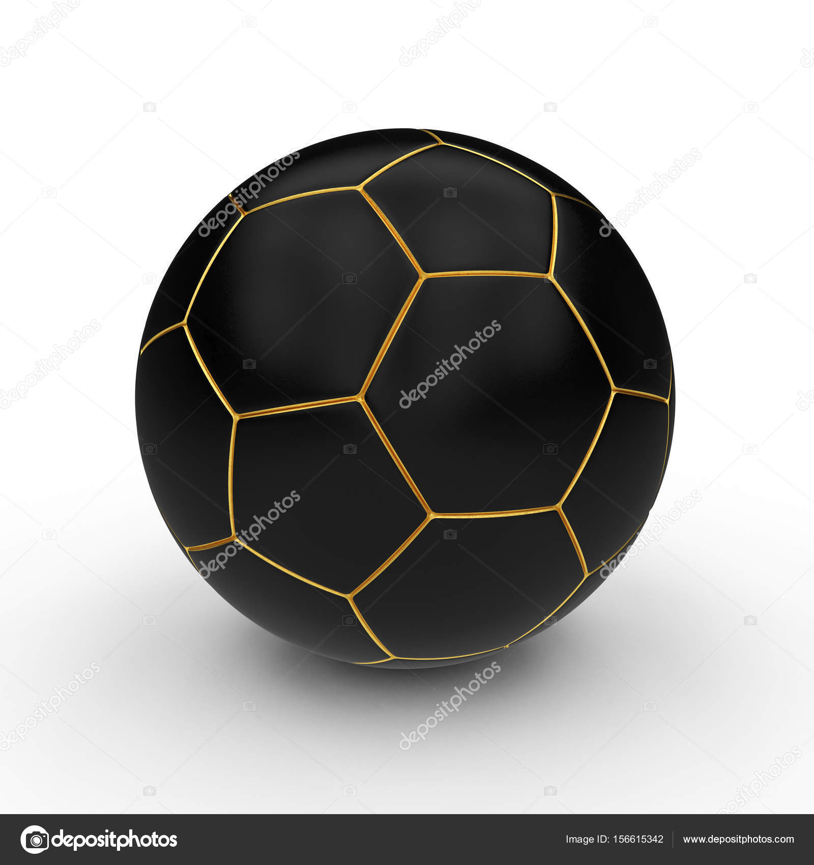 Black soccer ball Stock Photo by ©jukai5 156615342
