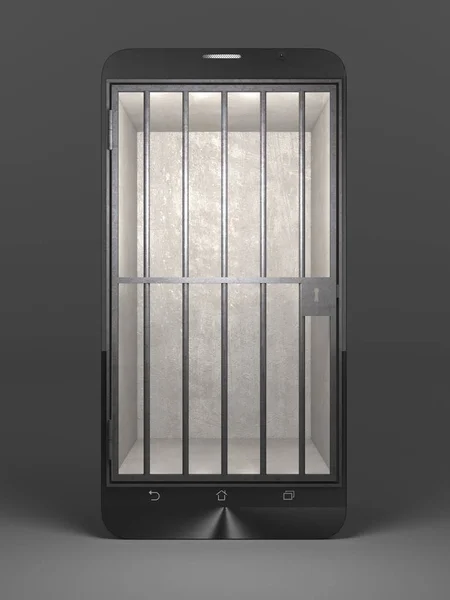 Smartphone prison concept — Photo