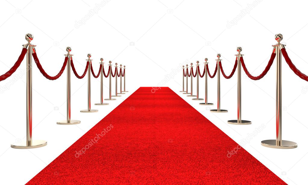 red carpet and barrier