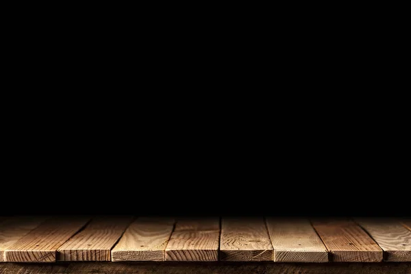 Wood plank on dark — Stock Photo, Image
