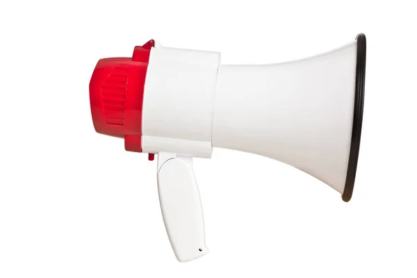 Червоно-білий мегафон — стокове фото