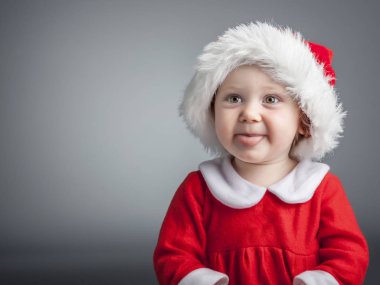 Çocuk santa bezler ile