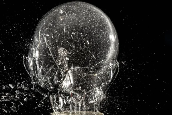 Bulb glass explosion — Stock Photo, Image