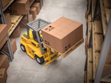 Klasik depoda forklift