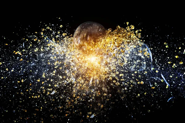 Explosion av bollen — Stockfoto