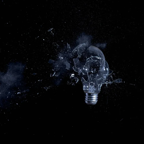 ガラス電球爆発 — ストック写真