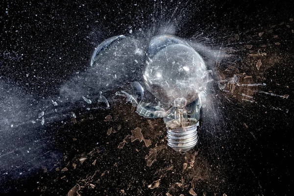 Glass bulb explosion — Stock Photo, Image