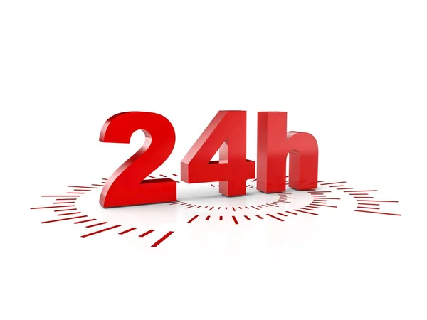 24 hours service — Stock Photo, Image