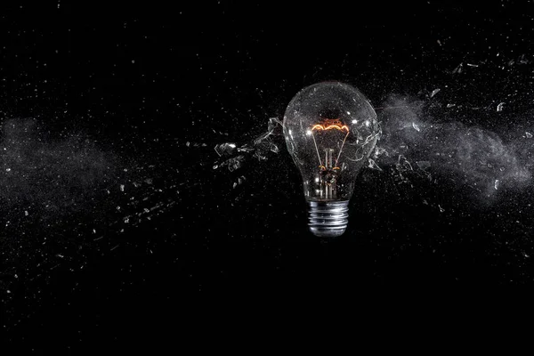 Glass bulb explosion — Stock Photo, Image