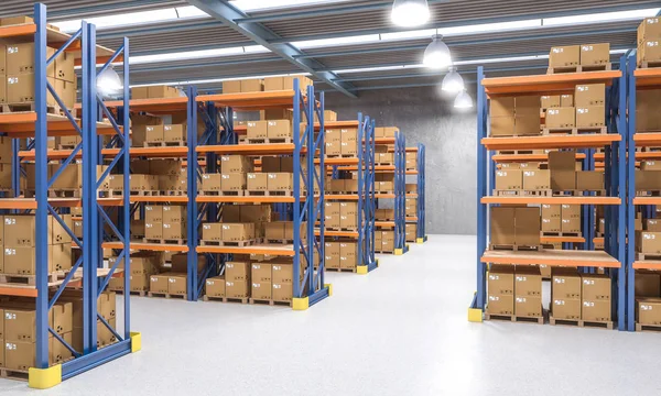 Warehouse indoor view — Stock Photo, Image