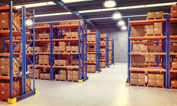 Warehouse indoor view — Stock Photo, Image