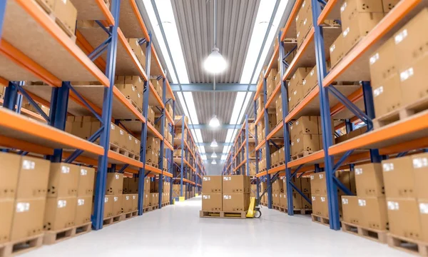 Warehouse indoor view — Stock Photo, Image