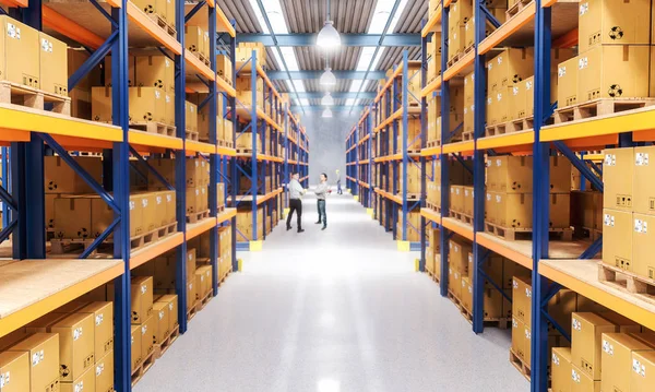 Warehouse indoor view — Stock Photo, Image