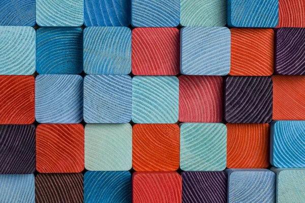 Legno mosaico colorato — Foto Stock