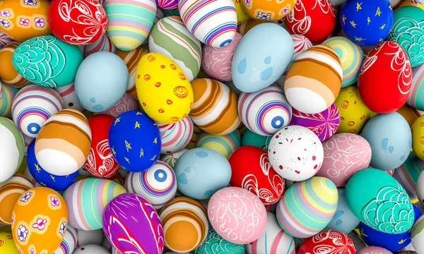 Colorful decorated easter egg — Stock Photo, Image