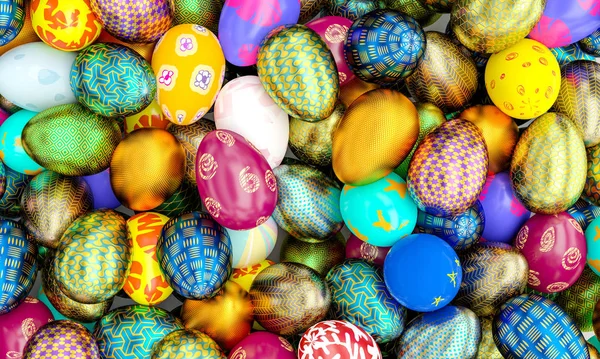 3d easter eggs — Stock Photo, Image