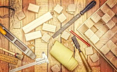 tools for wood working clipart