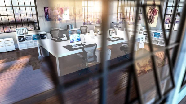 Moderna kontor bakgrund — Stockfoto