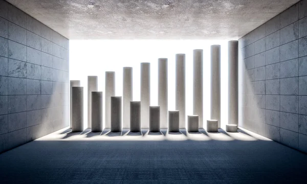 추상 콘크리트 기둥 — 스톡 사진