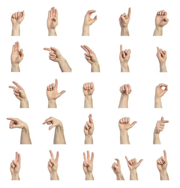 Collezione lingua dei segni — Foto Stock