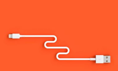 Bir usb kablosunun 3d görüntüsü 