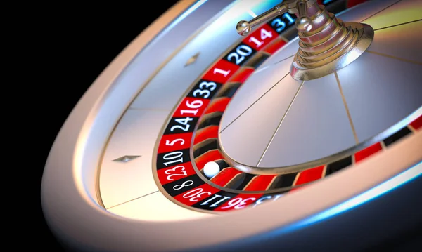 Metallic roulette 3d render background — Stock Photo, Image