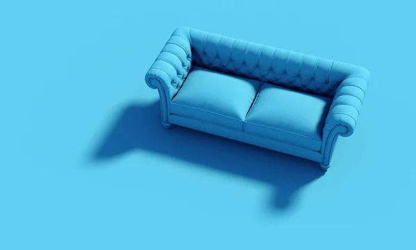 Classic sofa, nobody around. Horizontal image. — 스톡 사진