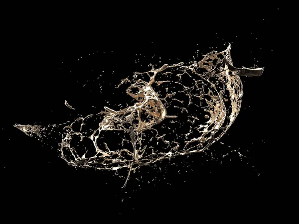 Візуалізація Плями Золота Чорному Тлі Абстрактний Фон Концепція Розкоші Аре — стокове фото