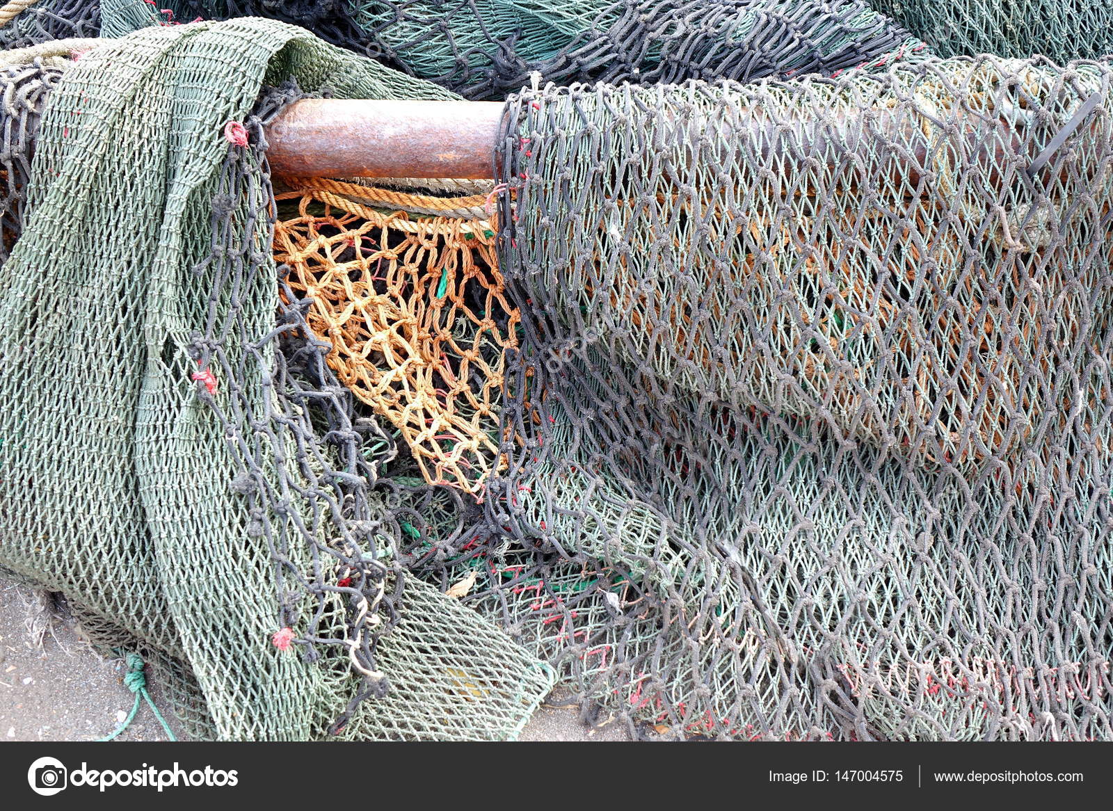 Old Discarded Fishing Nets ⬇ Stock Photo, Image by © shiyali 147004575