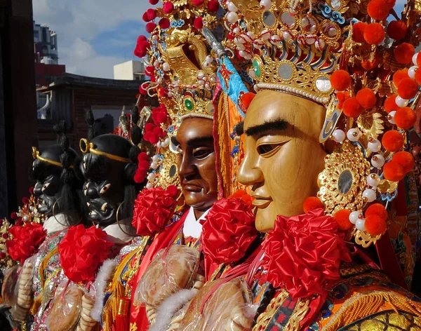 Máscaras utilizadas para las ceremonias del templo — Foto de Stock