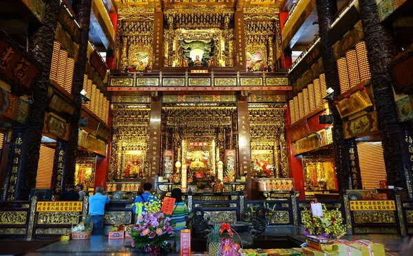 Binnenaanzicht van de tempel Fu-An — Stockfoto