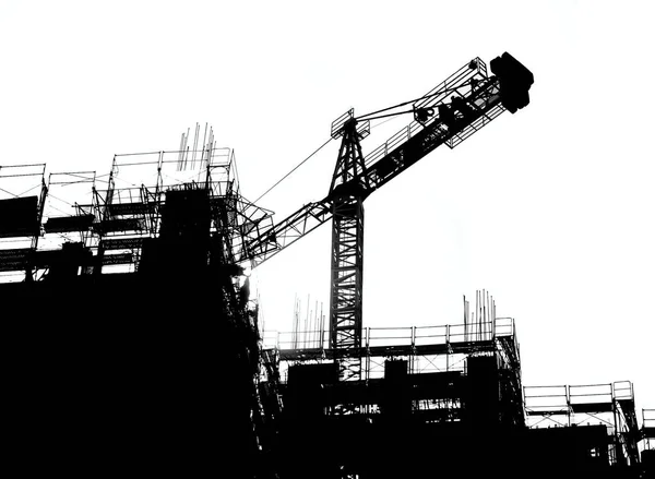 Large Scale Construction in Outline — Stock Photo, Image