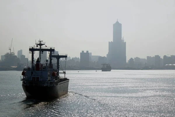 Tunga föroreningar filtar Kaohsiung City Stockfoto